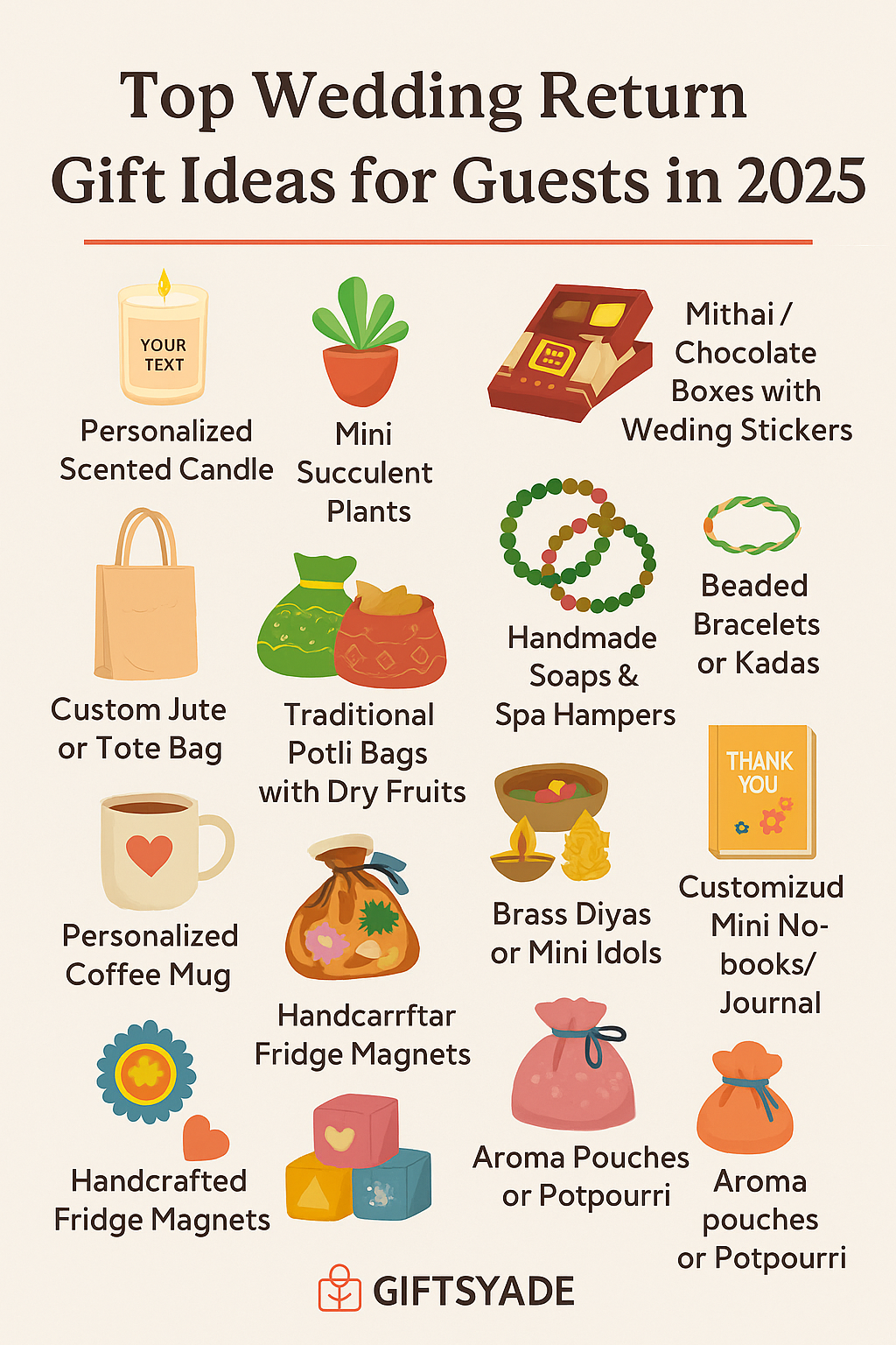wedding return gift ideas 2025